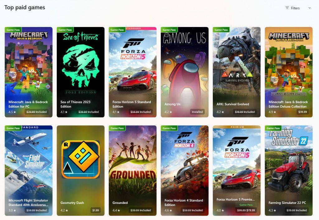 微软测试新版Store应用：为游戏和电影引入全新设计