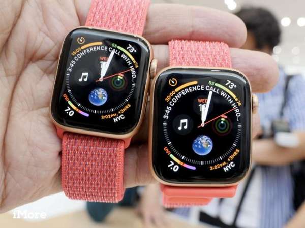苹果智能手表大小对比图